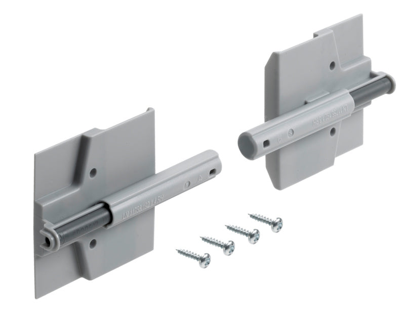 Schiebetürbeschlag-Set mit Dämpfer und Montageset für leise, sanfte Türbewegungen.