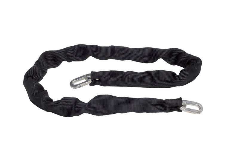 Türsicherung mit verzinkter Vierkantkette D10, 1500 mm lang, zur Nachrüstung an Türen.