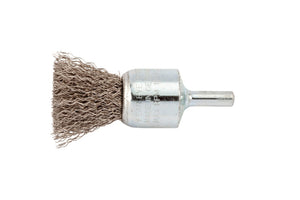 Zentrifugalbürste mit robusten Borsten und universalem Adapter für Bohrmaschinen zur Reinigung.