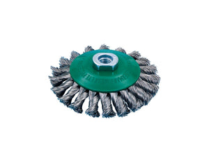 Kegelbürste KGLBURST mit konischer Form und speziellen Metallborsten für präzises Schleifen.