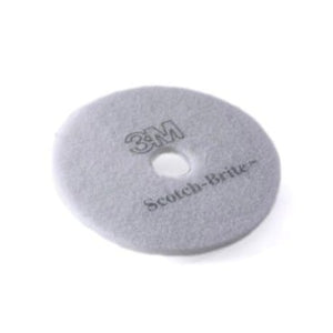 3M Scotch-Brite weißes Reinigungspad mit 410 mm Durchmesser.