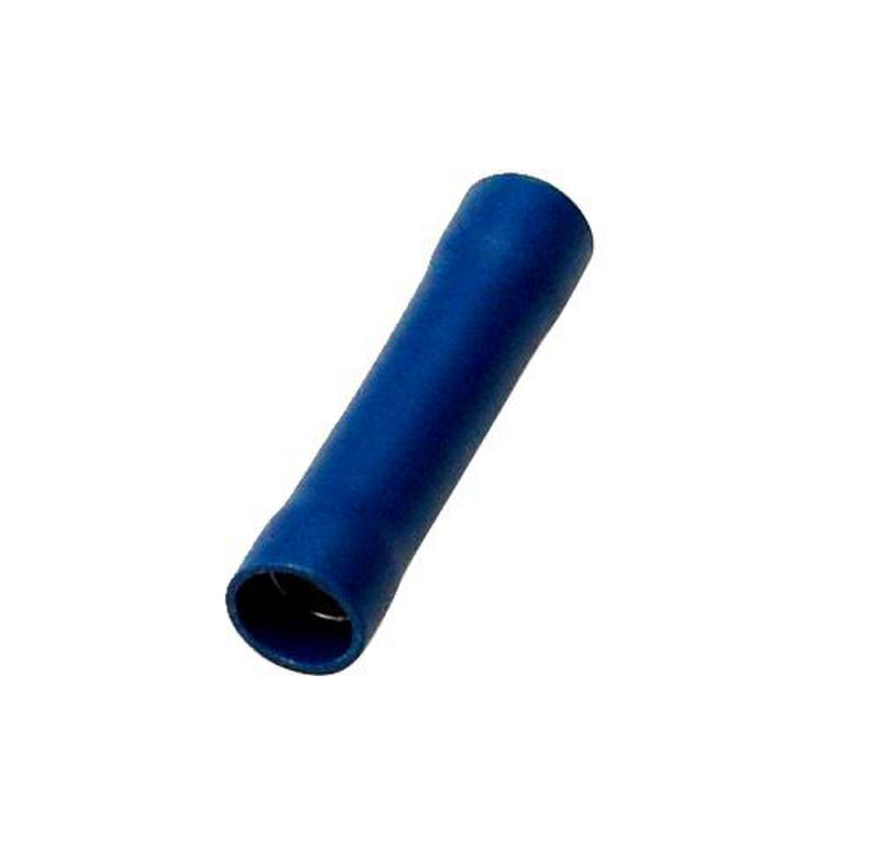 PVC blue cable clip 16mm for 100 units displayed in packaging