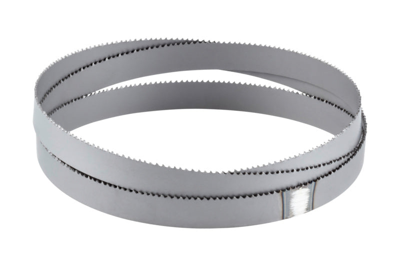 Hochwertiges Bandsägeblatt BASAEBLA MET M mit spezieller Zahngeometrie für präzise Schnitte.