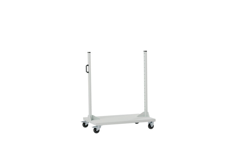 Fahrwagen Lochplattensystem-FAHRWG-LOPL-2SEIT-LEER-2X2L-RAL7035     Verpackungsinhalt    1 Einheit