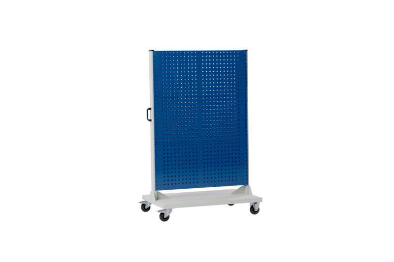 Fahrwagen Lochplattensystem-FAHRWG-LOPL-2SEIT-2X3L-RAL7035/5010     Verpackungsinhalt    1 Einheit