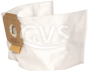 Vliesfiltertüte mit brauner Papplasche und Aufdruck.