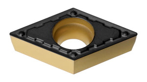 DC Wendeschneidplatte DCMT070202 aus Metall mit Wendefunktion für präzises Drehen von Metallen.