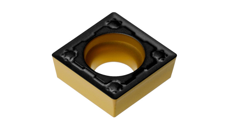 SC Wendeschneidplatte mit spezieller Beschichtung und Geometrie für präzise Metallbearbeitung.