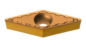 VC Wendeschneidplatte aus Hartmetall mit innovativer Geometrie für Metallbearbeitung.