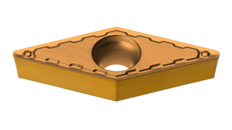 VC Wendeschneidplatte aus Hartmetall mit innovativer Geometrie für Metallbearbeitung.