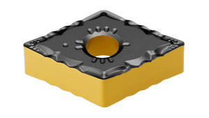 Wendeschneidplatte DNMG150404 aus Hartmetall mit 15 mm Durchmesser und 4 mm Schnittbreite.