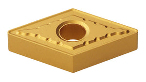 Wendeschneidplatte DNMG150408 aus Hartmetall mit scharfer Schneidkante für Metallbearbeitung.