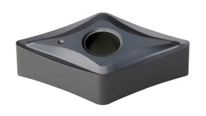 Wendeschneidplatte DNMG150408 aus Hartmetall mit scharfer Schneidkante für Metallbearbeitung.