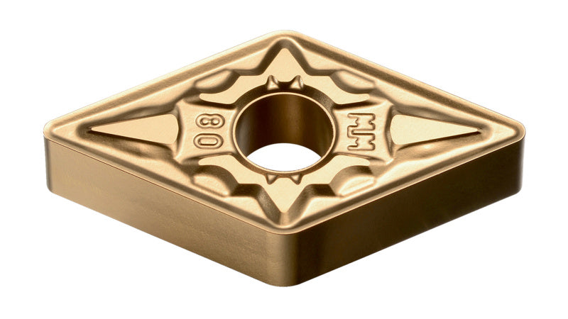 Wendeschneidplatte DNMG150608 mit 15 mm Kantenlänge und robuster Bauweise für Metallbearbeitung.