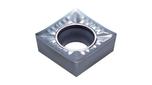 Wendeschneidplatte SCGT120416-AK-HU01 mit wendbarem Design und hoher Präzision aus Hartmetall.