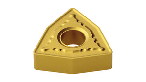 Wendeschneidplatte WNMG080412 aus Hartmetall mit präziser Geometrie für effizientes Drehen.