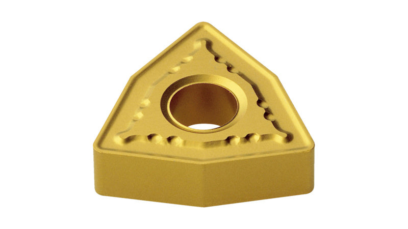 Wendeschneidplatte WNMG130612 mit 13 mm Schneide und 6 mm Dicke für Metallbearbeitung.