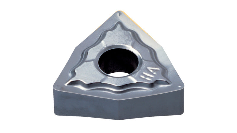 Wendeschneidplatte WNMG060404 aus Hartmetall mit präzisen Schneidkanten und spezieller Beschichtung.