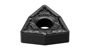 Wendeschneidplatte WNMG060408 aus Hartmetall mit optimierter Schneidkante für Metallbearbeitung.
