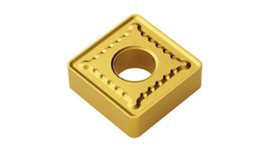 SN Wendeschneidplatte SNMG250924 mit vier Schneidkanten und quadratischer Form aus Metall.