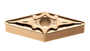 Wendeschneidplatte WENDESHNDPL mit innovativer Beschichtung und spezieller Geometrie.