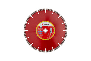 Runde Diamanttrennscheibe TSHB DIA BAUSTELLE mit segmentiertem Rand für Baustellengebrauch.