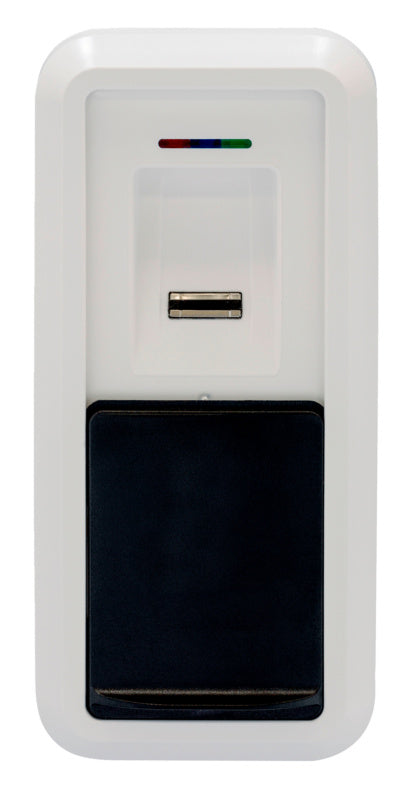 Fingertouch-Scanner für Türschlossantrieb in elegantem Design, ideal für verschiedene Türarten.