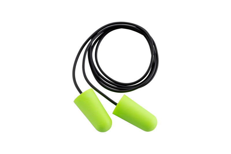 Gehörschutzstöpsel mit Kordel, hypoallergenem Material und hoher Geräuschreduzierung.