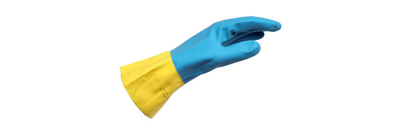 Schutzhandschuh Chemie-SHTZHNDSHH-CHEM-CHLOROPREN/LATEX-GR9     Verpackungsinhalt    6 Einheit