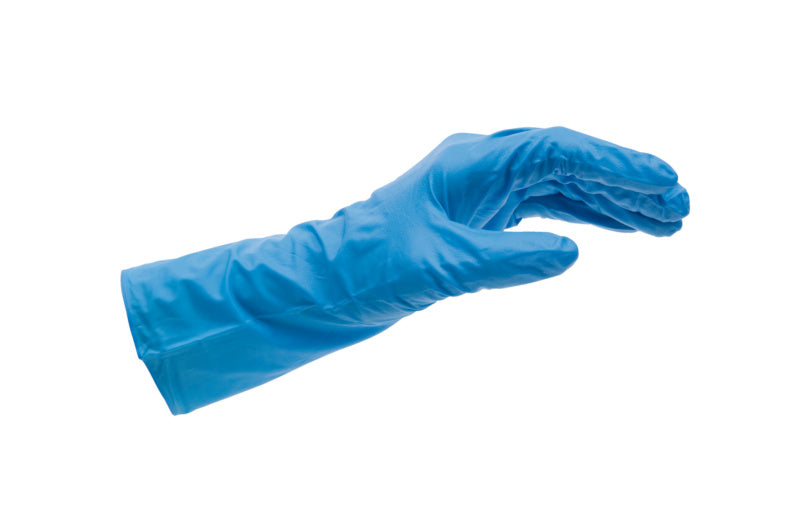 Einweg-Schutzhandschuh aus extrastarkem Nitril, latexfrei, 50 Stück pro Packung.