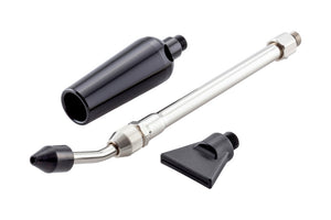 Die Ausblaspistole Druckluft Zubehör hat einen ergonomischen Griff und einen flexiblen Schlauch.