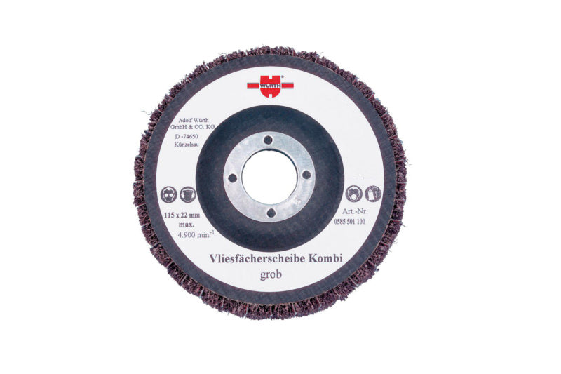 Schleifscheibe Vlies SHLFSHB VLI/LEINEN mit feinen Leinenfasern für Schleif- und Polierarbeiten.