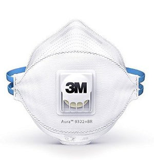 Einweg-Atemschutzmaske FFP2 mit Ventil, ergonomischer Form und hygienischer Einzelverpackung.