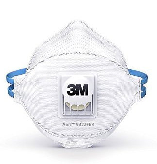 Einweg-Atemschutzmaske FFP2 mit Ventil, ergonomischer Form und hygienischer Einzelverpackung.