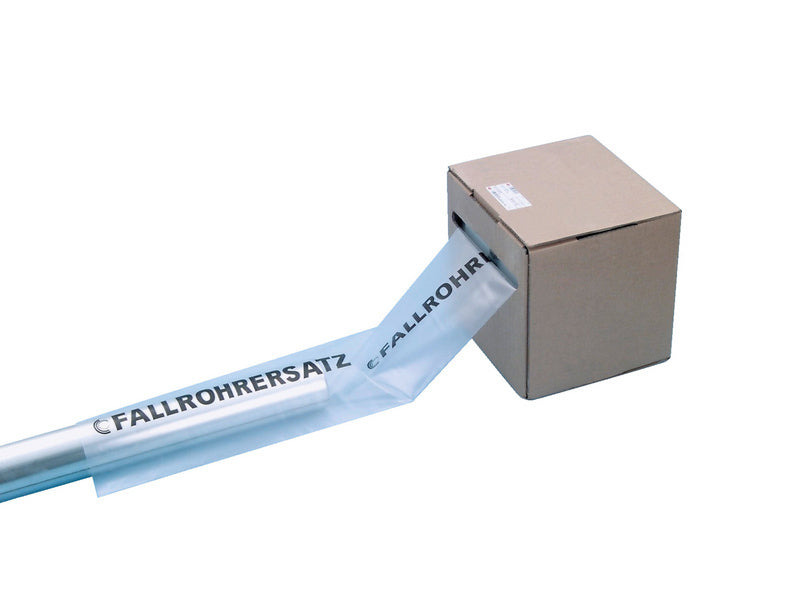 Robustes PVC-Fallrohr ERSAFOL, 200 mm Durchmesser, 150 m Länge, wetterbeständig und langlebig.