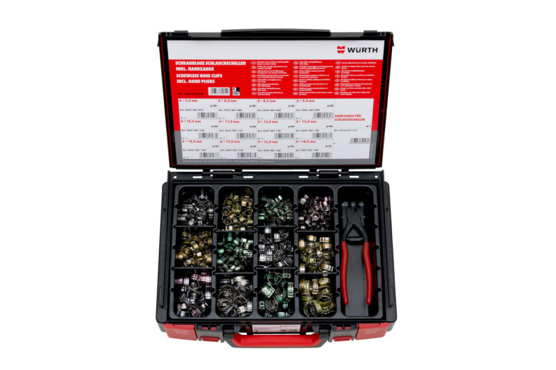 Schlauchschelle schraublos Sort/Set-SCHLSHEL-SHRBL-SYSKO-511TLG     Verpackungsinhalt    1 Einheit