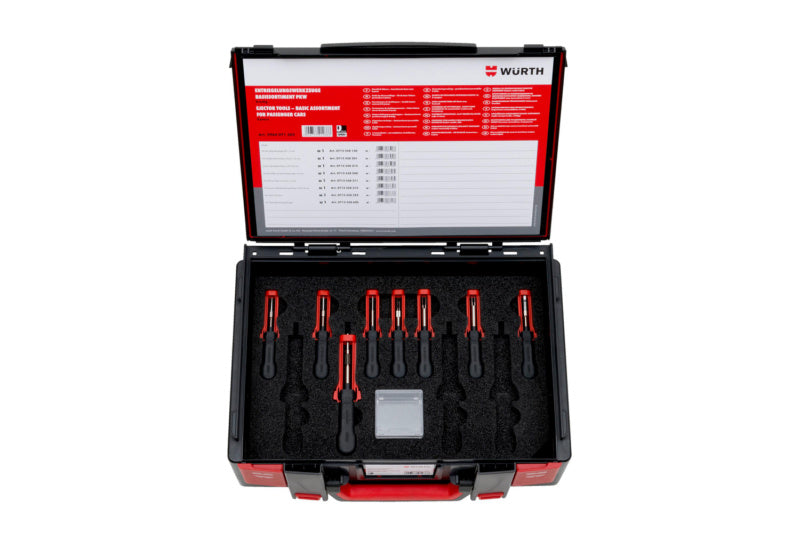 Entriegelungswerkzeug Sortiment/Set-ENTRIGLWZG-SYSKO-PKW-BASIS-SORT-8TLG     Verpackungsinhalt    1 Einheit