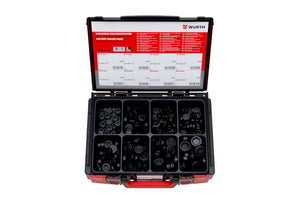 Das KARVERSHLSTO-SYSKO-200TLG Set umfasst verschiedene Werkzeuge und Zubehörteile für Handwerker.