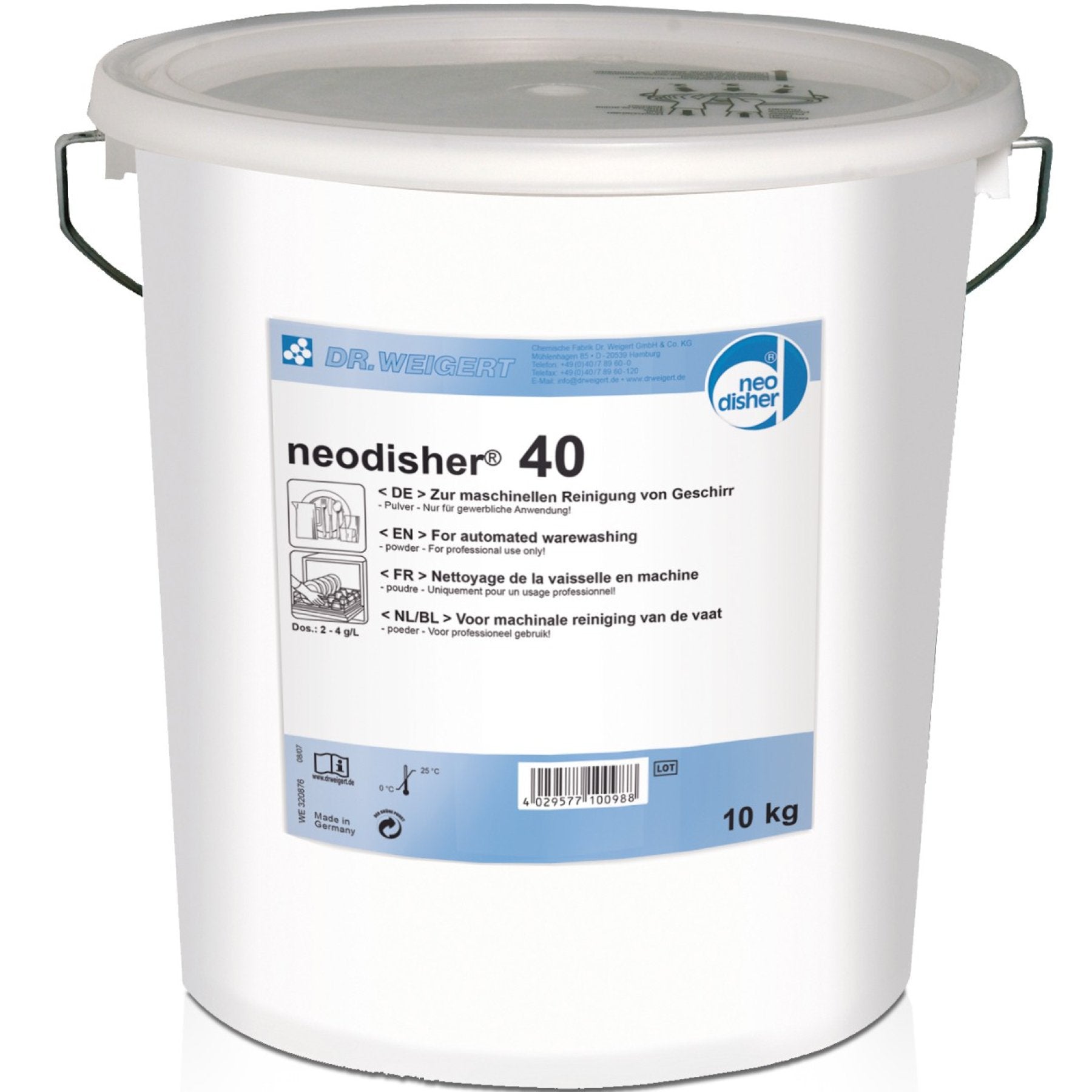 نيوديشر 40، دلو 10 كجم