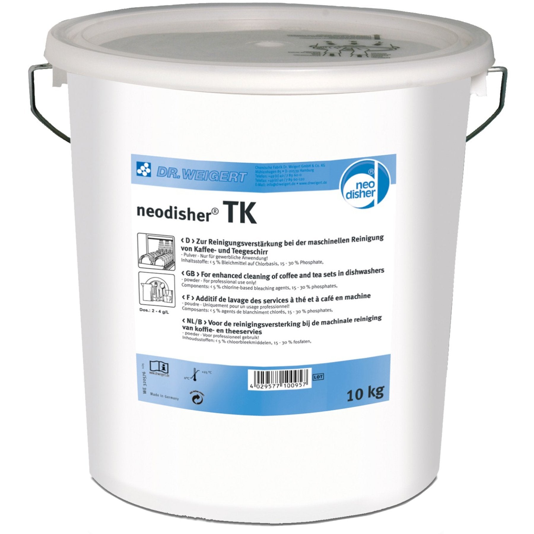 نيوديشر TK، دلو 10 كجم