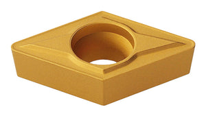 DC Wendeschneidplatte DCMT070208 mit spezieller Geometrie und Beschichtung für Metallbearbeitung.