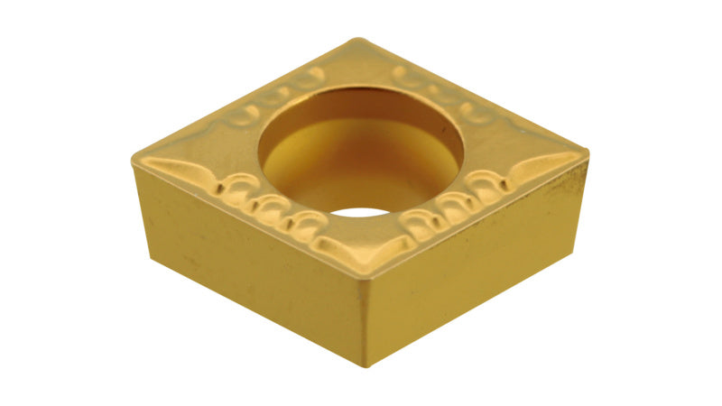 SC Wendeschneidplatte mit spezieller Beschichtung und Geometrie für präzise Metallbearbeitung.