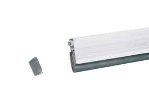 Automatische Türabdichtung TRABDI-AT48 in 1050 mm Länge aus robustem Material in Grau