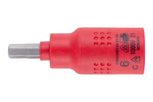 Steckschlüssel VDE 3/8 Zoll-STESHSL-VDE-3/8ZO-INNEN6KT-6MM     Verpackungsinhalt    1 Einheit