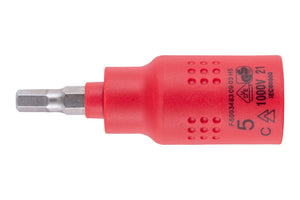 Steckschlüssel VDE 3/8 Zoll-STESHSL-VDE-3/8ZO-INNEN6KT-5MM     Verpackungsinhalt    1 Einheit