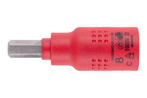 Steckschlüssel VDE 3/8 Zoll-STESHSL-VDE-3/8ZO-INNEN6KT-8MM     Verpackungsinhalt    1 Einheit