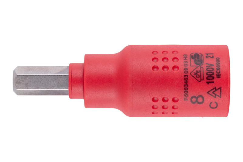 Steckschlüssel VDE 3/8 Zoll-STESHSL-VDE-3/8ZO-INNEN6KT-8MM     Verpackungsinhalt    1 Einheit