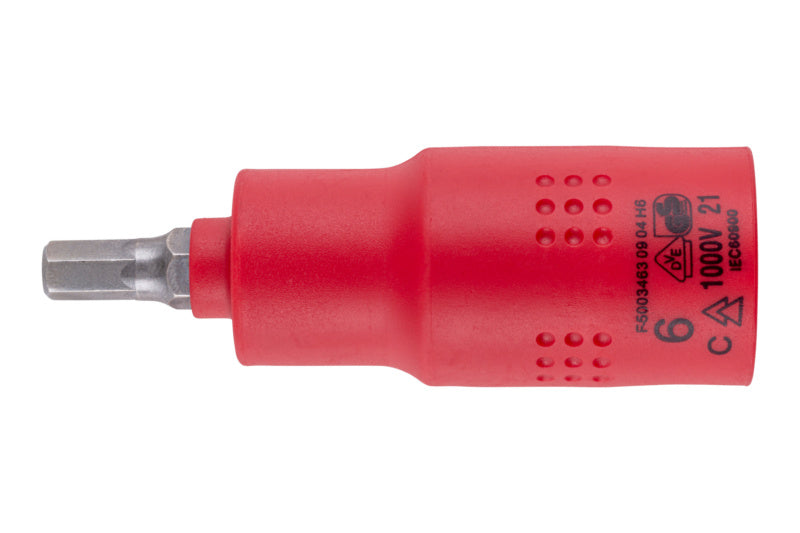 Steckschlüssel VDE 1/2 Zoll-STESHSL-VDE-1/2ZO-INNEN6KT-6MM     Verpackungsinhalt    1 Einheit