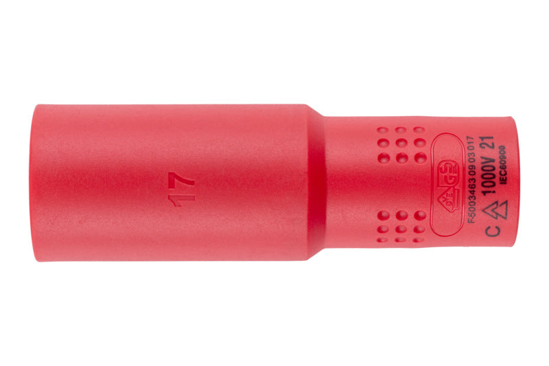 Steckschlüssel VDE 3/8 Zoll-STESHSL-VDE-3/8ZO-LANG-17MM     Verpackungsinhalt    1 Einheit