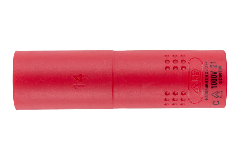 Steckschlüssel VDE 3/8 Zoll-STESHSL-VDE-3/8ZO-LANG-14MM     Verpackungsinhalt    1 Einheit